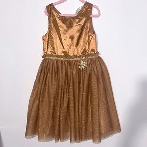 H&M beige pink tulle skirt drees size 7